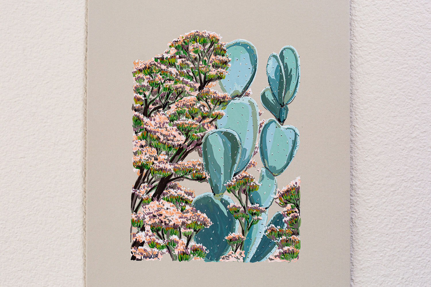 "BLUE OPUNTIA with JADE "