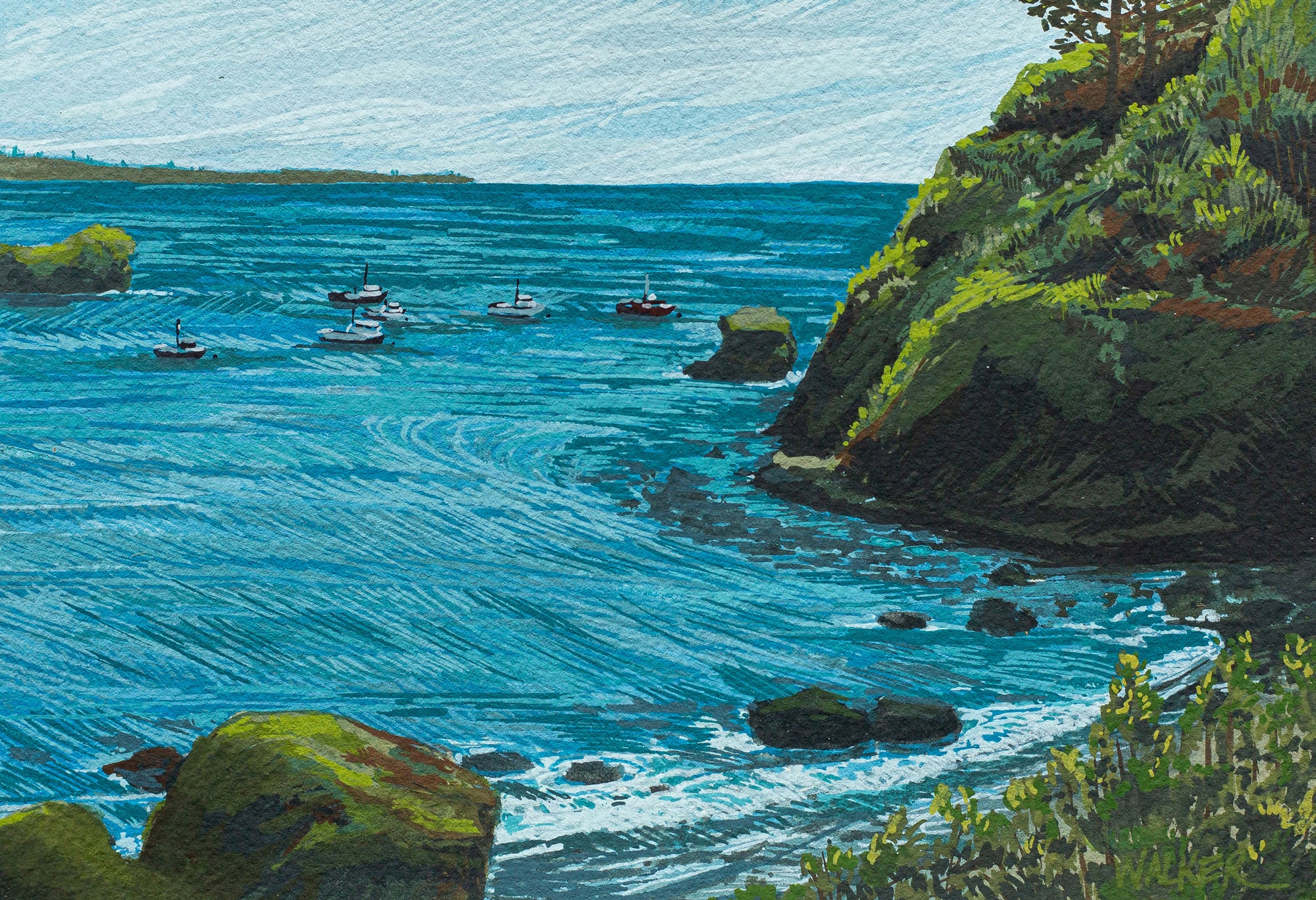 "BOATS IN THE BAY" STUDY