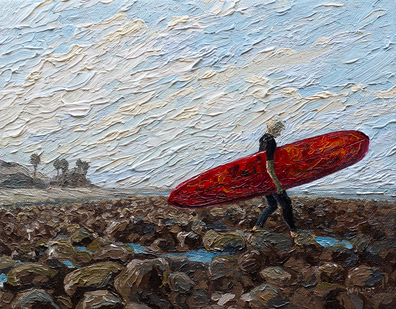 "BOY WITH THE RED BOARD"