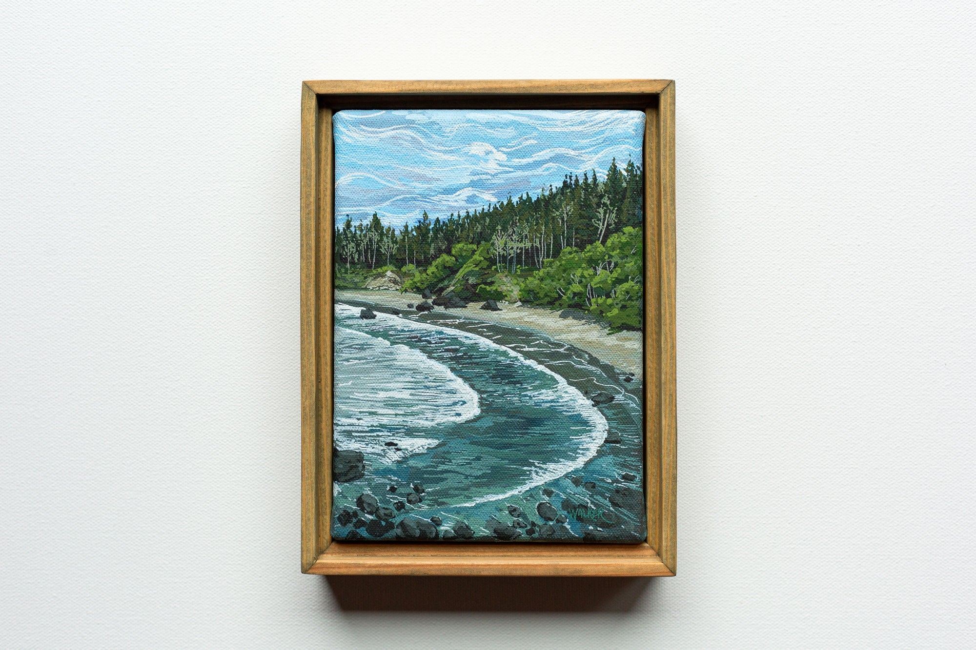 "CRESCENT MOON AT COLLEGE COVE" STUDY