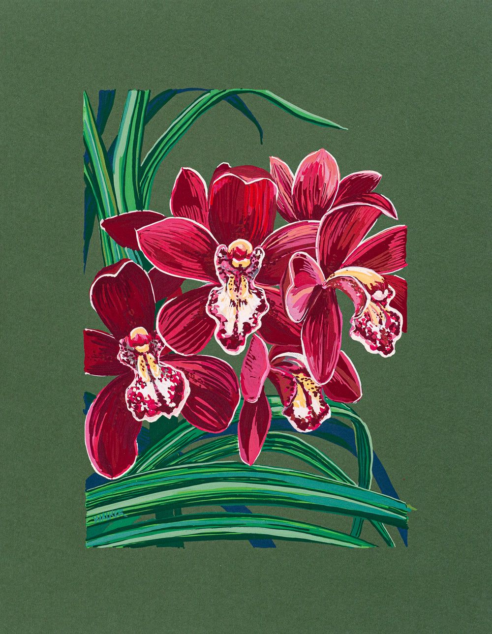 "Pink Orchids" PRINT