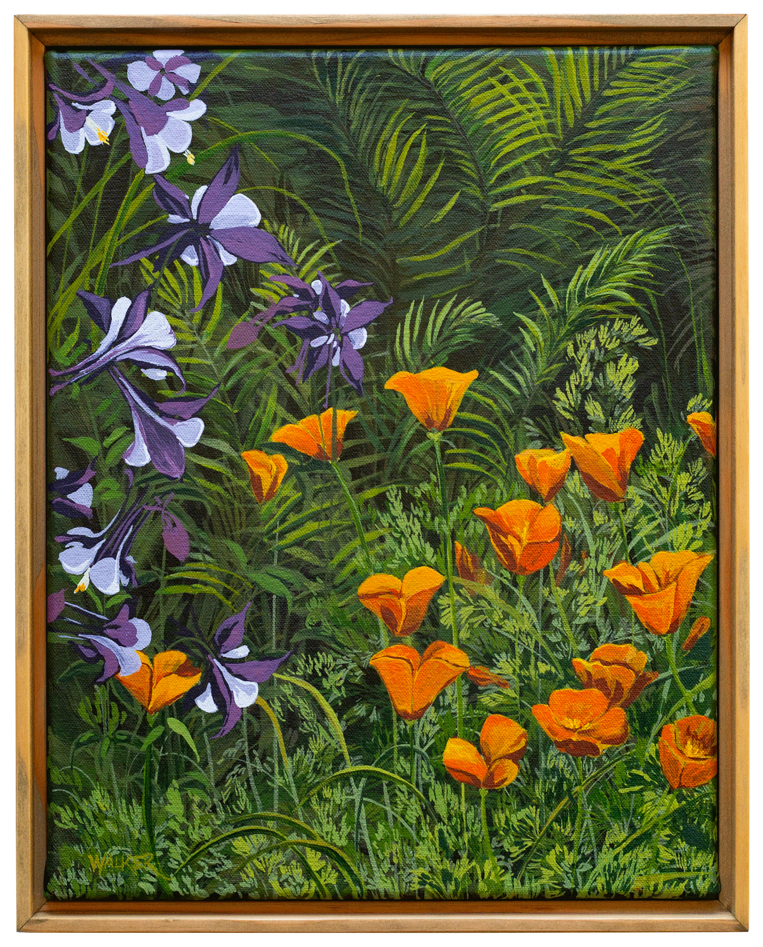 "POPPIES + COLUMBINE"