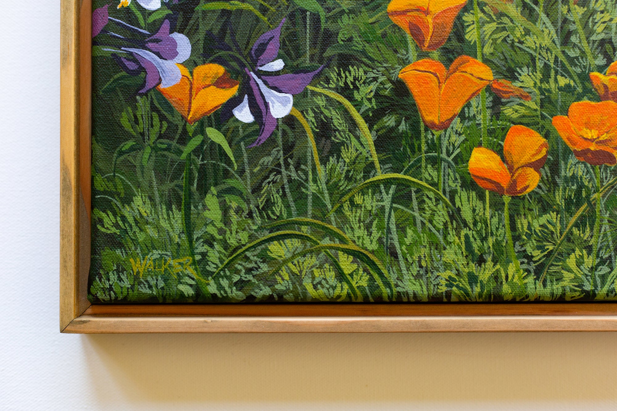 "POPPIES + COLUMBINE"