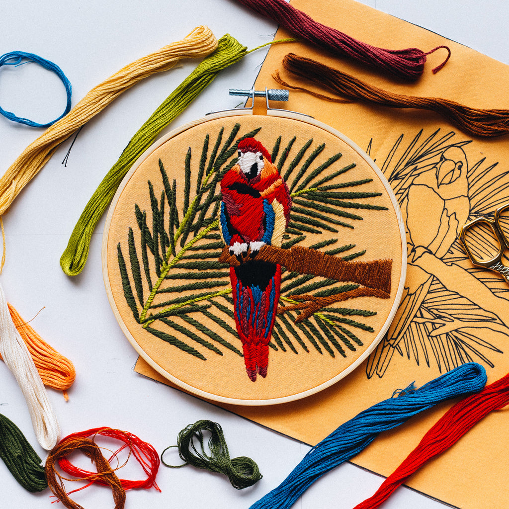 "Bird of Paradise" Hand Embroidery KIT