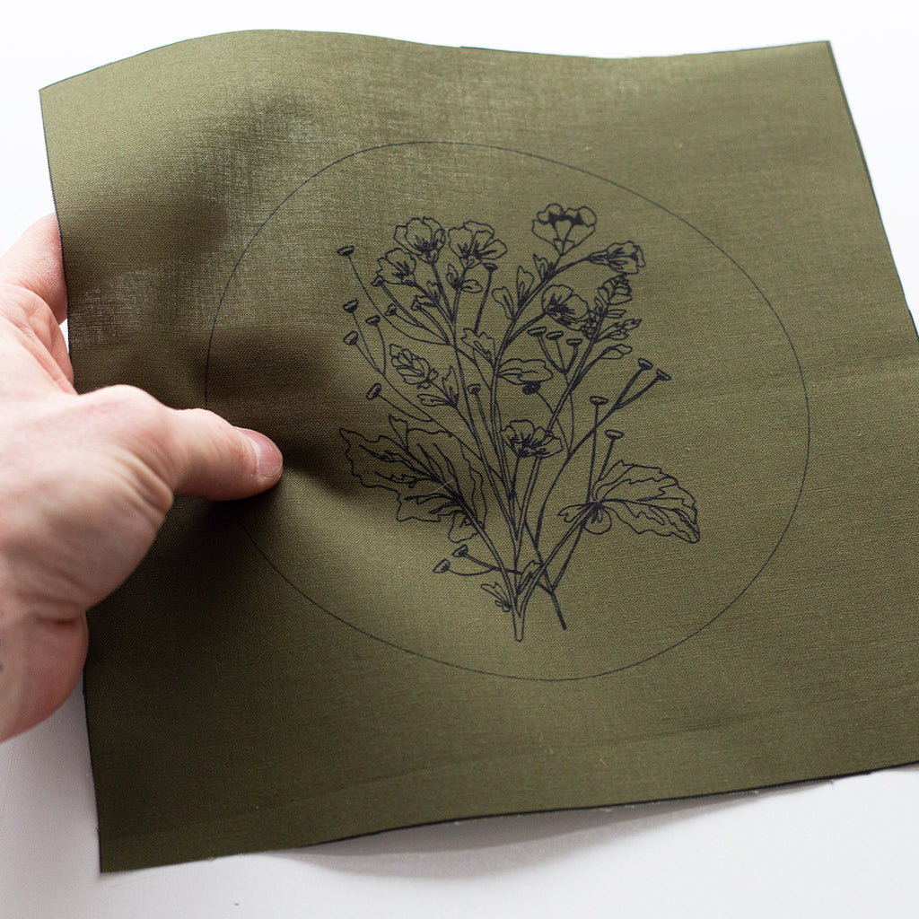 "Delicate Floral" Embroidery Fabric Pattern