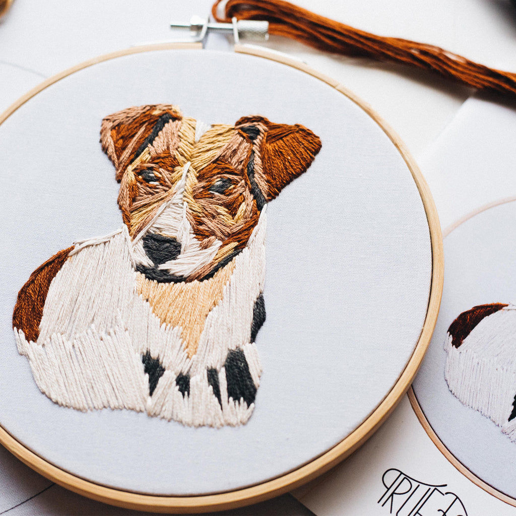 "Jack Russell" Hand Embroidery KIT