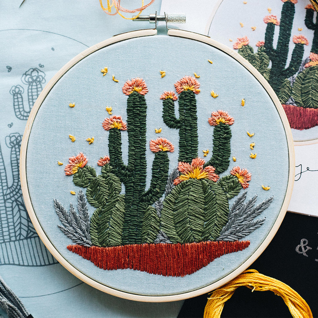 "Midday Desert" Hand Embroidery KIT