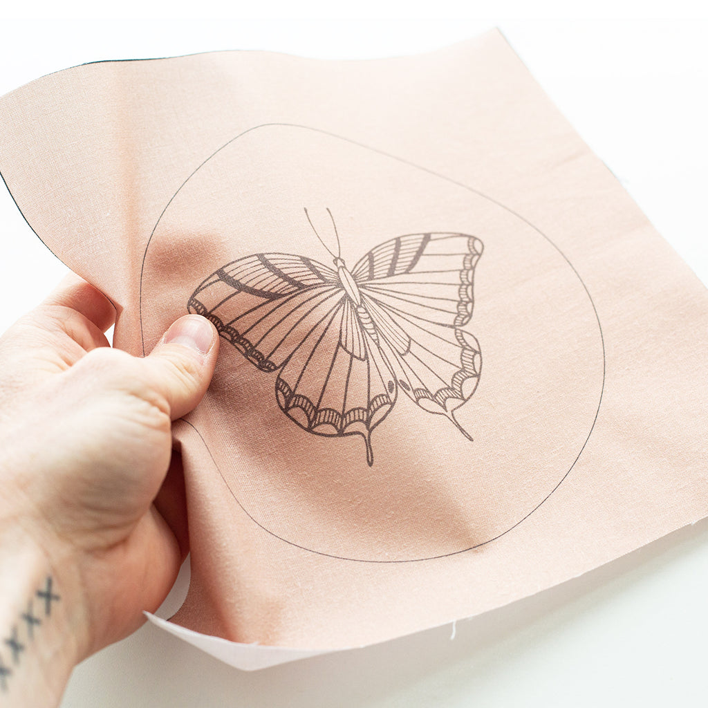 "Winged Creatures Butterfly" Embroidery Fabric Pattern